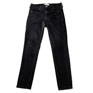 Gap 1969 Easy Leggings Women's Size 12 31R Black Stretch Denim Skinny Pants